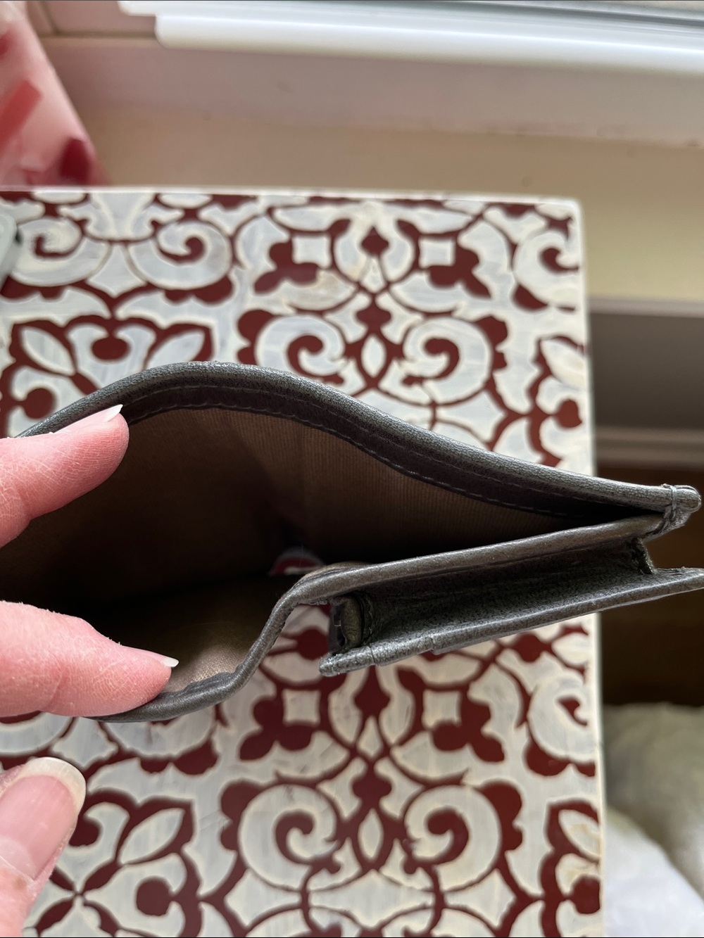 Frye Leather Wallet - Gray - Picture 8 of 9
